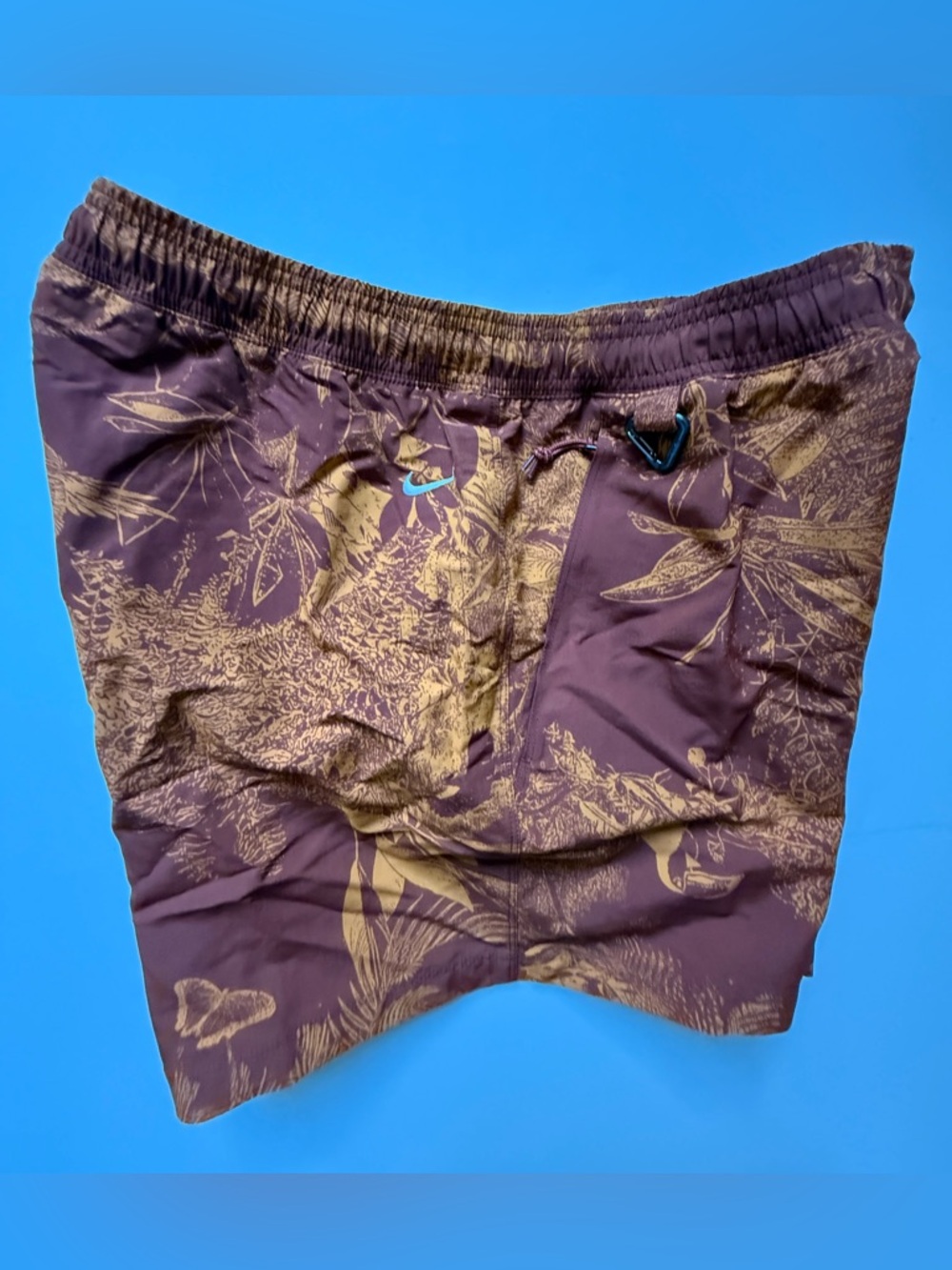 Nike [M] ACG Men’s Reservoir Goat All-Over-Print Trail Shorts Orange HJ2889-245 - Picture 4 of 9